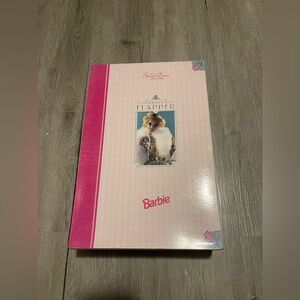 Barbie 1920s Flapper Doll Box in Pink and Cream